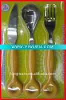 Wholesale stainless steel children flatware set