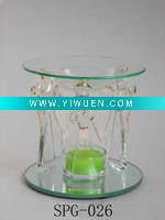 Beautiful angel design fragrance glass oil burner
