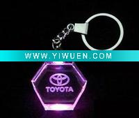 Wholesale Beautiful 3D Laser Crystal Key Chain