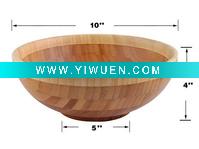 Wholesale OEM bamboo salad bowls