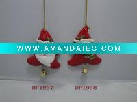 Wholesale pretty ceramic x'mas ornaments
