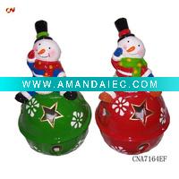 Wholesale ceramic snowman lovely porcelain decoration