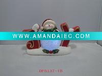Wholesale pretty ceramic indoor christmas snowman