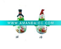 Wholesale Latest sample! White Ceramic Christmas Decoration snowman