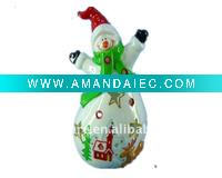 Wholesale Ceramic Christmas Decoration white snowman