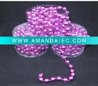 Wholesale Holiday Trimming 6FT 7mm Bead Garland Purple