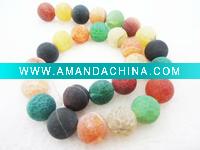 loose beads agate mixed color round balls agate wholesale