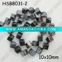 (Magnetic)Hematite Loose Beads, Hematite Opposite Angles Cube Beads