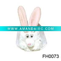 Wholesale promotion lovely baby rabbit animal hats