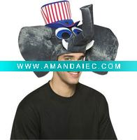 Wholesale Patriot Elephant animal Hat bsh-0884