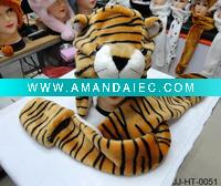 Wholesale Animal Plush Hat with long mittens
