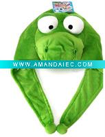 Wholesale plush crocodile hats,Cartoon animal hat,winter hat
