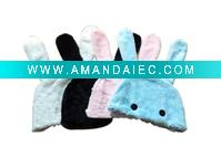 Wholesale plush carton hat,rabbit hat