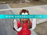 Wholesale plush tiger shape hat, winter hat