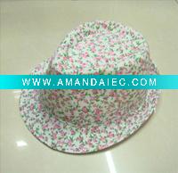 Wholesale Straw hats paper fedora hats lady hats FH-0003