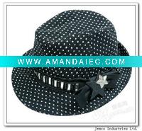 Wholesale Fashional plaid Fedora/bucket for lady/women's top hat