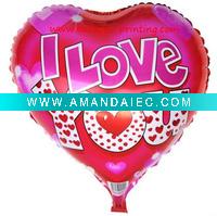 Wholesale Shape Sweet Heart Foil Balloon(19 inches,48cm*51cm)(self sealing balloon, requires helium inflation)