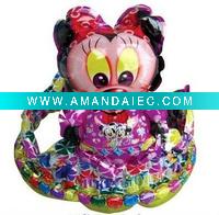 Wholesale CROWN SHAPED BALLOONS-Minnie Mouse , Crown Helium Mylar Balloon, Character SuperShape Foil Balloon,100 pcs/lot, Free Shipping