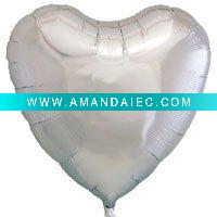 Wholesale 18 inch Heart Foil Balloon Silver Ibrex