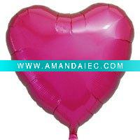 Wholesale 18 inch Heart Foil Balloon Magenta Ibrex