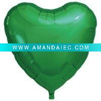 Wholesale 18 inch Heart Foil Balloon Green Ibrex