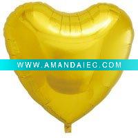 Wholesale 18 inch Heart Foil Balloon Gold Ibrex