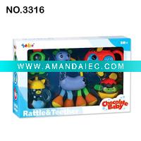 Wholesale 6PCS Plastic Baby Rattles