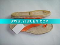 Wholesale fashion ladies sexy comfortable jute flat slippers