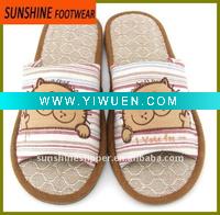 Wholesale girls flax slippers
