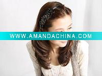 Wholesale Free shipping~Dreamland Jewelry Fashion hair accessory Top Sell Hair claw beaded hairband WFK0018