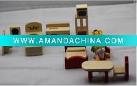Wholesale wood dolls house furniture