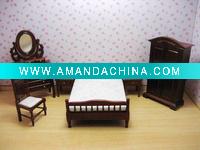 Wholesale Dolls House Miniatures bedroom Set
