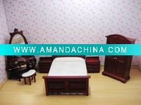 Wholesale Dolls House Miniatures bedroom Set