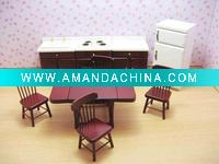 Wholesale Mini Dolls House furniture- kitchen Set