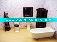 Wholesale Dolls House Miniatures bathroom Set