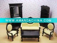 Wholesale Dolls House Miniatures Living Room Set
