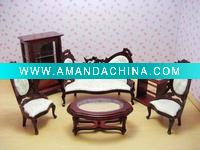 Wholesale Dolls House Miniatures Living Room Set
