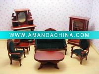 Wholesale Dolls House Miniatures living room Set