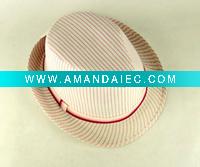 Wholesale Lady's Stripe top hat