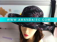 Wholesale ladies fashion design blue hat