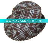 Wholesale plaid hat