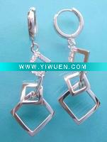 Wholesale 2011 JUN New chandelier earrings 925 sterling silver earring with cz stone