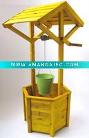 Wholesale Yellow Large Garden Wooden Well