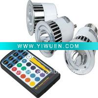 Wholesale e27 rgb led spotlight 5w with IR Remote Control