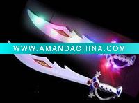 Wholesale new design lighting up flashing broadsword with music