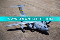 Wholesale EPS foam C17---2.4G 6CH large scale electric RC jet model aeroplane with mini parachute and paraboy