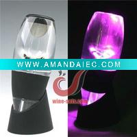 Wholesale Elegant Magic LED Wine Aerator Decanter,best wine promotional gift