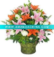 Wholesale fashinal wicker flower basket