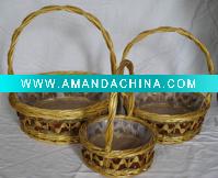 Wholesale Flower basket with high handle
