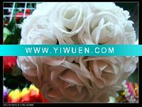 Wholesale silk kissing roses flower ball many color available